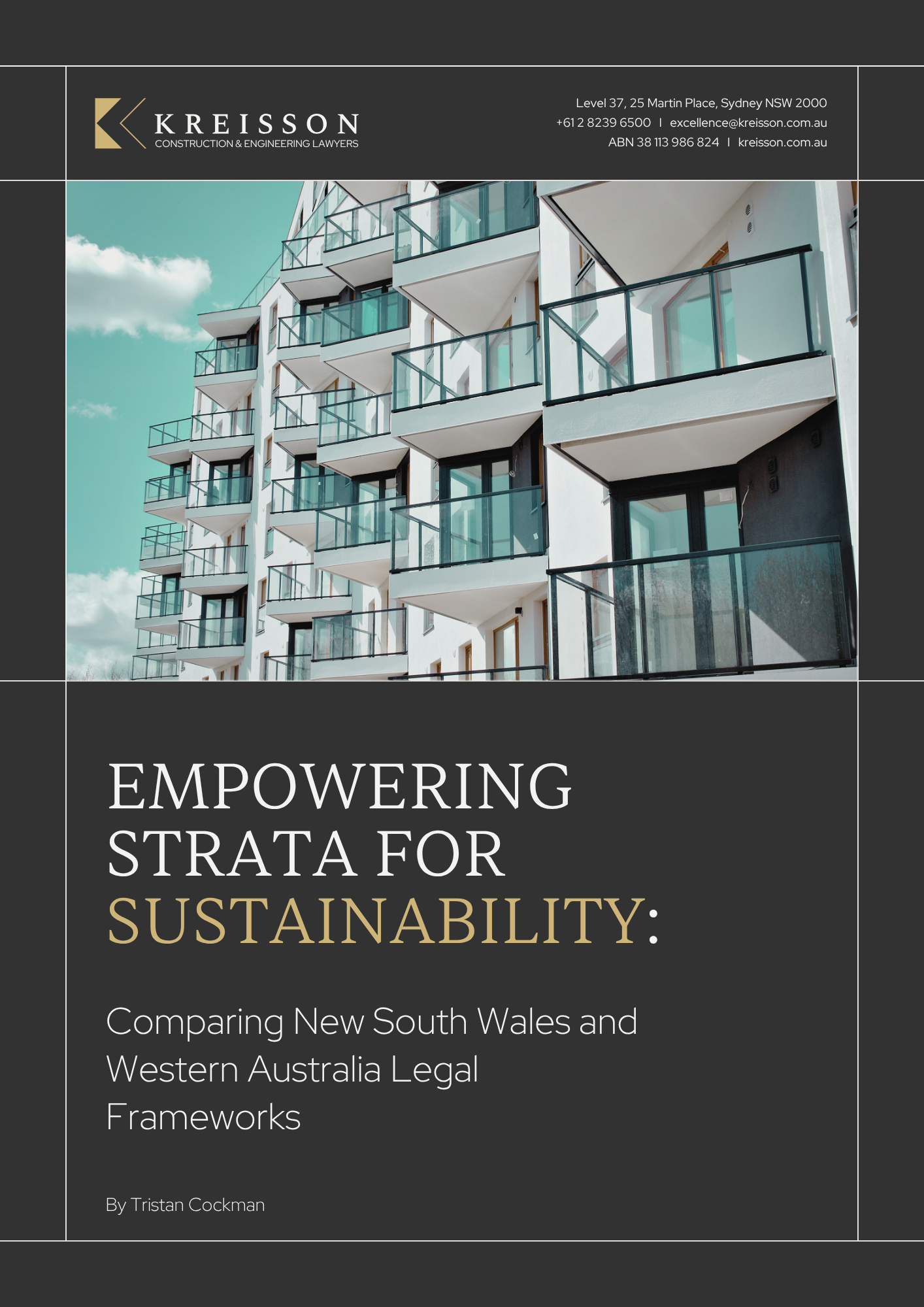 Empowering Strata for Sustainability Comparing New South Wales and Western Australia Legal Frameworks