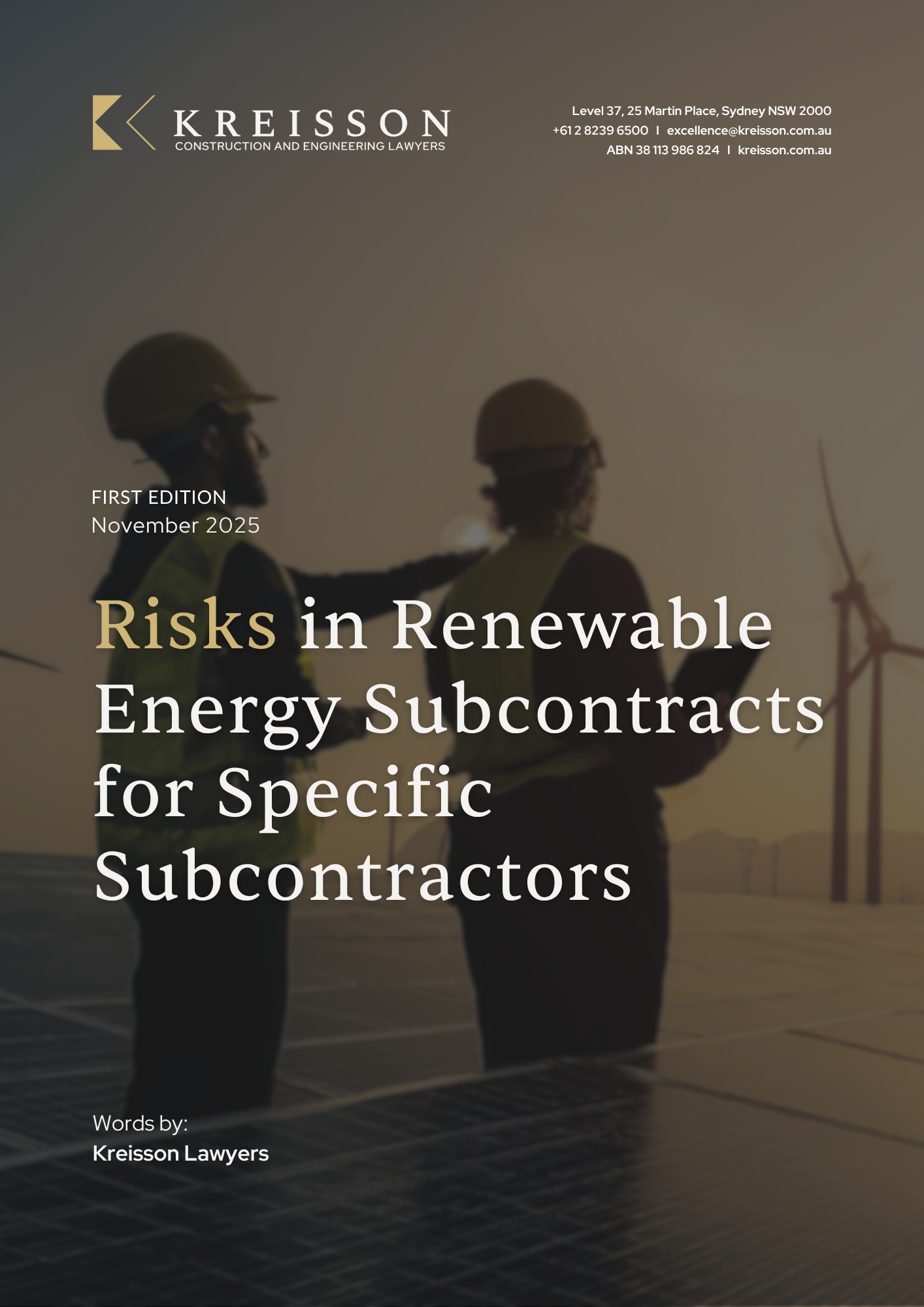 Risks in Renewable Energy Subcontracts for Specific Subcontractors