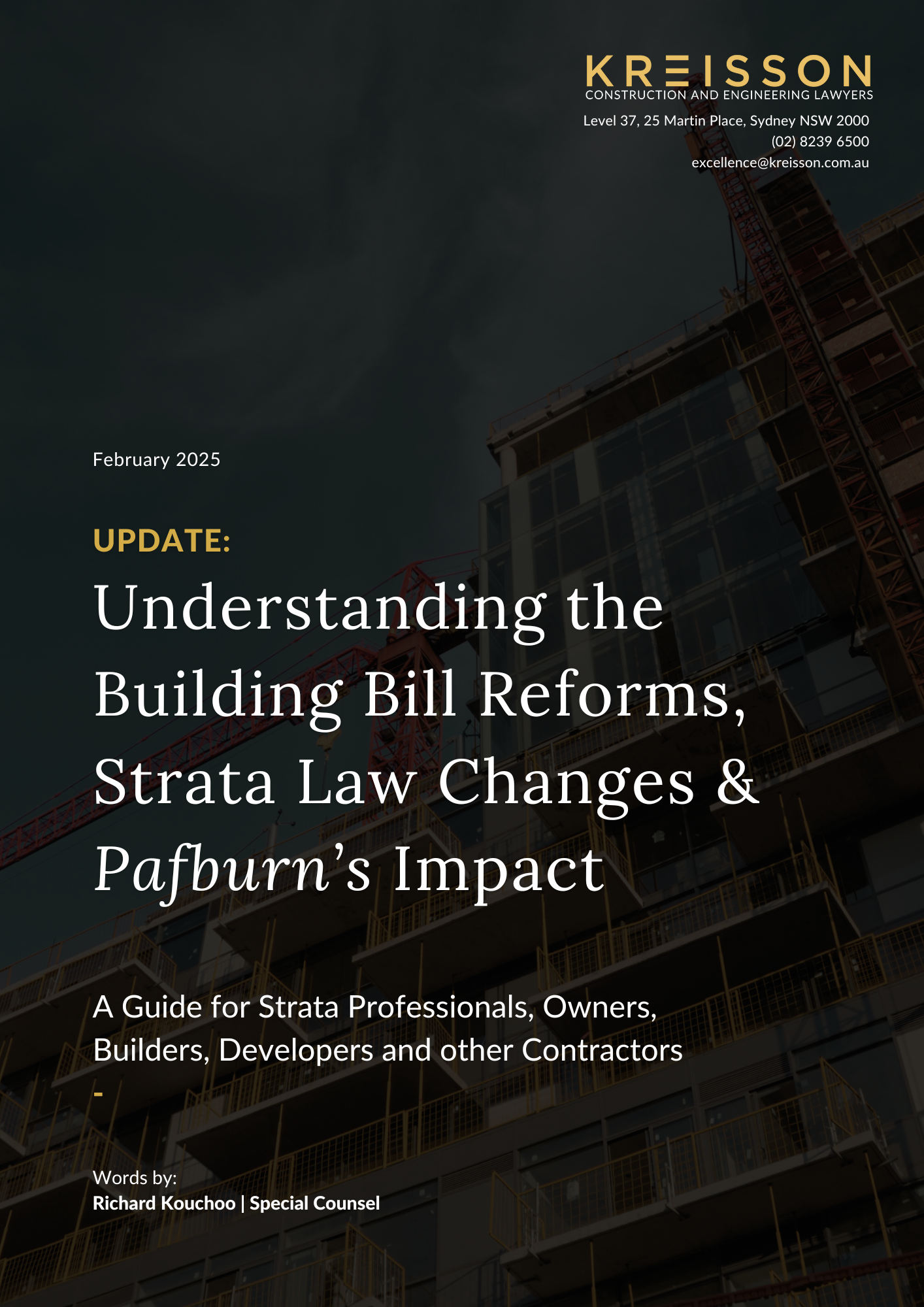 Understanding the Building Bill Reforms, Strata Law Changes & Pafburn’s Impact
